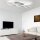 Dimmbare LED Deckenlampe in Stahl 110 cm 3000 K Wellen