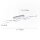 Dimmbare LED Deckenlampe in Stahl 110 cm 3000 K Wellen