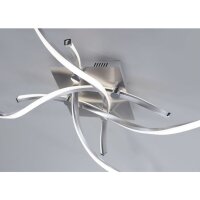 Dimmbare LED Deckenlampe in Stahl L:78 cm 27 W 2400 lm