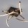 Dimmbare LED Deckenlampe Schwarz Gold L:78 cm 4220 lm