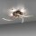 Dimmbare LED Deckenlampe Schwarz Gold L:78 cm 4220 lm