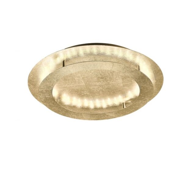 LED Deckenleuchte in Blattgold Metall 3000 lm Ø50 cm