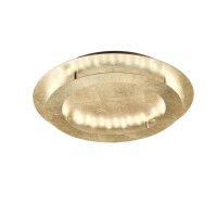 LED Deckenleuchte in Blattgold Metall 3000 lm &Oslash;50 cm