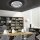 Plafonnier LED en métal argenté 3000 lm Ø50 cm