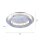 Plafonnier LED en métal argenté 3000 lm Ø50 cm