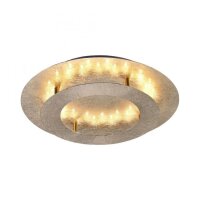 LED Deckenleuchte in Blattgold Metall 2270 lm &Oslash;40 cm