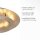 Plafonnier LED en feuille dor métal 2270 lm Ø40 cm