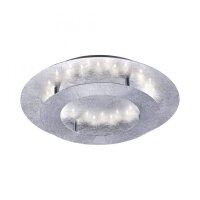 LED Deckenleuchte in Blattsilber Metall 18 W &Oslash;40 cm