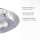 Plafonnier LED feuille dargent métal 18 W Ø40 cm
