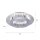 Plafonnier LED feuille dargent métal 18 W Ø40 cm