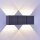 LED Wandleuchte außen Aluminium IP54 22,5 cm Anthrazit