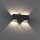 LED Wandleuchte außen Aluminium IP54 22,5 cm Anthrazit