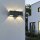 LED Wandleuchte außen Aluminium IP54 22,5 cm Anthrazit