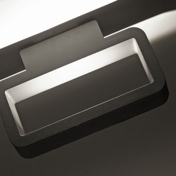 LED Wandleuchte außen Aluminium Anthrazit IP54 B:22 cm
