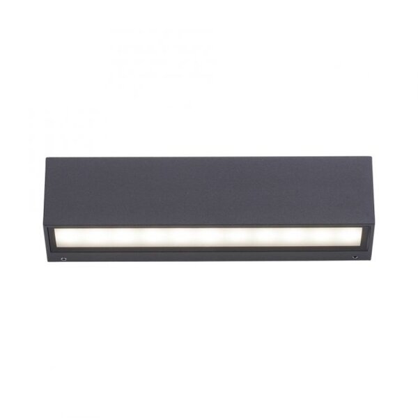 LED Außenleuchte Wand Aluminium B:25 cm IP65 Up & Down