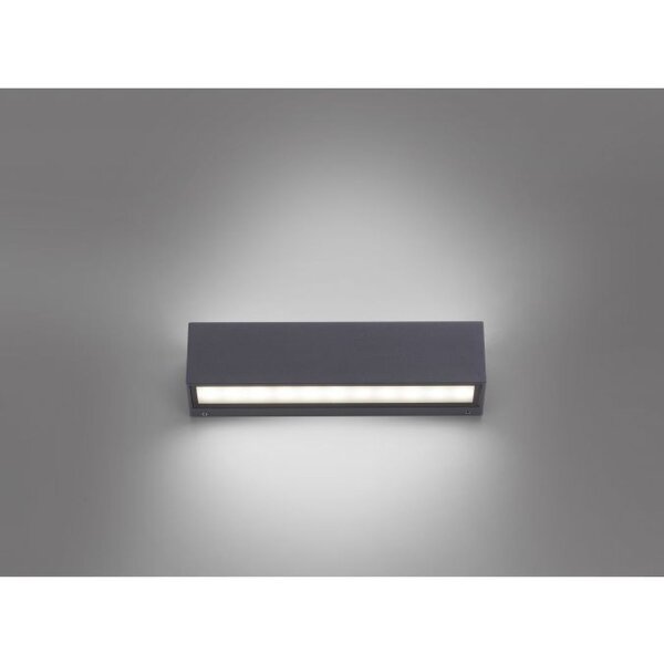 LED Außenleuchte Wand Aluminium B:25 cm IP65 Up & Down