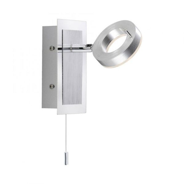 Spot mural à LED Interrupteur à tirette IP44 flexible en aluminium