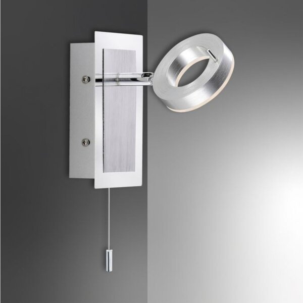 Spot mural à LED Interrupteur à tirette IP44 flexible en aluminium