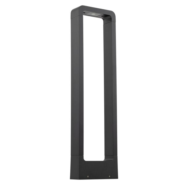 LED Pollerleuchte Metall 60 cm hoch IP54 Schwarz 480 lm