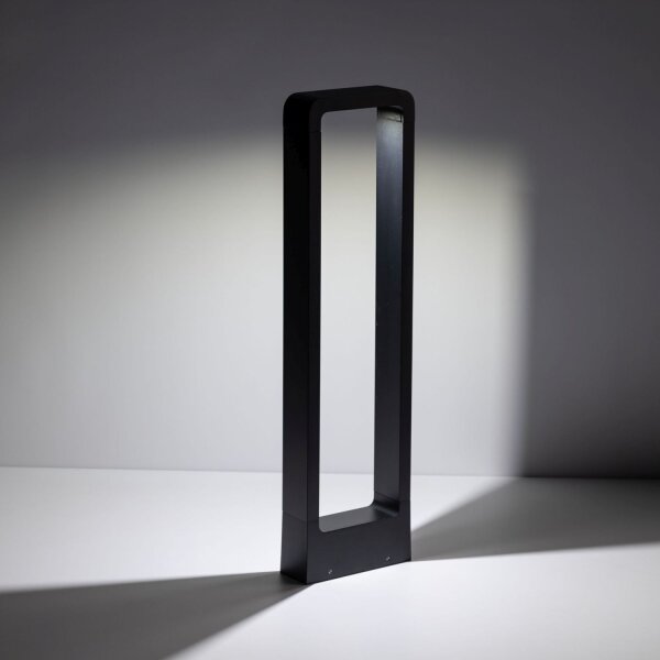 LED Pollerleuchte Metall 60 cm hoch IP54 Schwarz 480 lm
