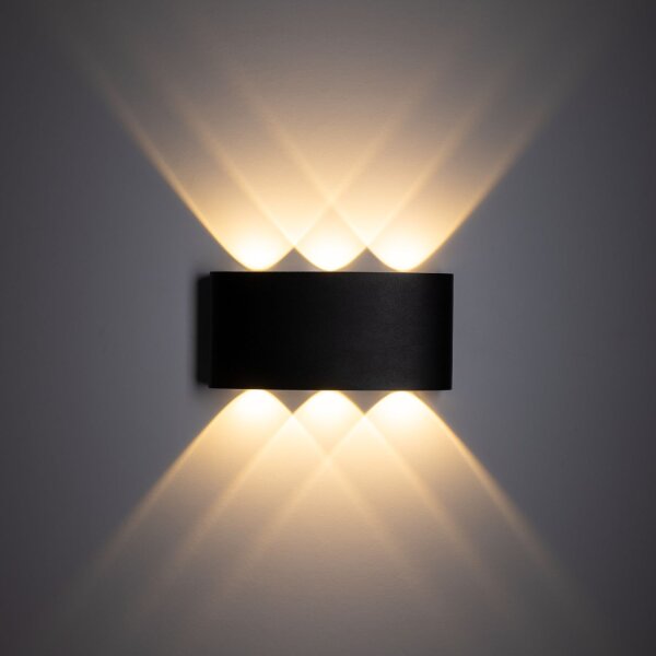 Applique extérieure LED Up Down IP54 H:8 cm 480 lm 3000 K