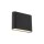 LED Außenwandleuchte Aluminium Schwarz IP54 Up Down