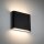 LED Außenwandleuchte Aluminium Schwarz IP54 Up Down