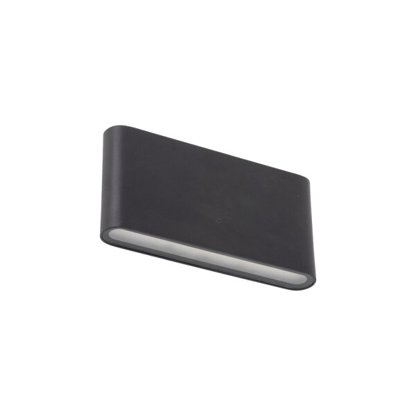 LED Wandlampe außen Metall Schwarz 17,5 cm IP54 Up Down
