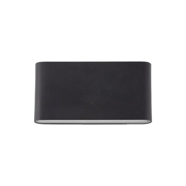 LED Wandlampe außen Metall Schwarz 17,5 cm IP54 Up Down