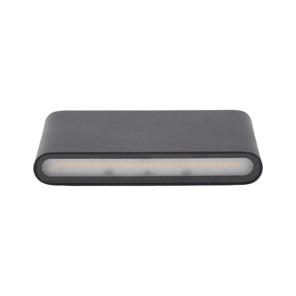 LED Wandlampe außen Metall Schwarz 17,5 cm IP54 Up Down