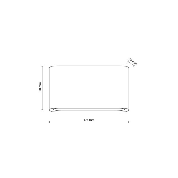 LED Wandlampe außen Metall Schwarz 17,5 cm IP54 Up Down