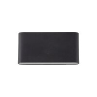 LED Wandlampe außen Metall Schwarz 17,5 cm IP54 Up...