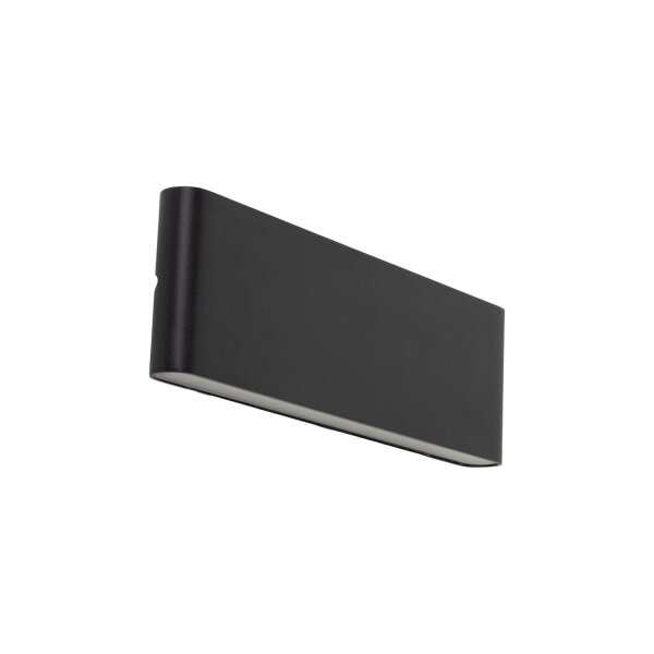 LED Außenlampe Wand Metall Schwarz 30 cm IP54 Up Down