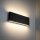 LED Außenlampe Wand Metall Schwarz 30 cm IP54 Up Down