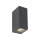 Up Down Außenlampe Wand IP44 Metall Grau H:15,1 cm GU10