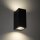 Up Down Außenlampe Wand IP44 Metall Grau H:15,1 cm GU10
