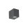 Wandlampe außen Downlight Grau Metall IP44 GU10 H:8 cm
