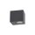 Wandlampe außen Downlight Grau Metall IP44 GU10 H:8 cm