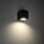Wandlampe außen Downlight Grau Metall IP44 GU10 H:8 cm