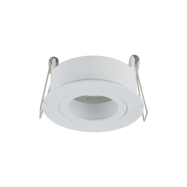 Schwenkbarer Einbauspot Metall Ø7,5 cm IP65 Weiß