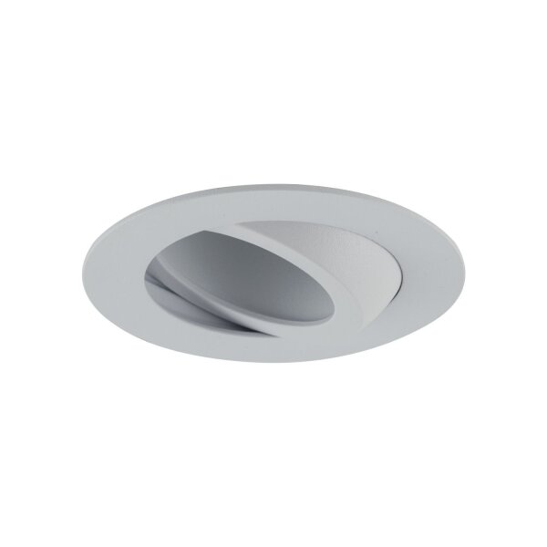Schwenkbarer Einbauspot Metall Ø7,5 cm IP65 Weiß