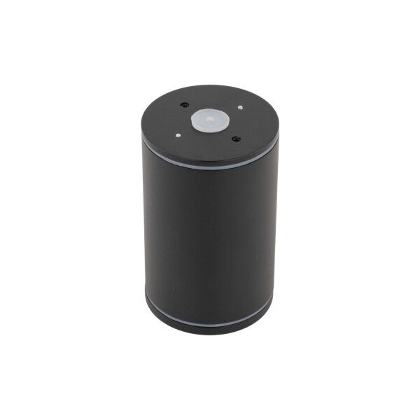 Aufbauspot Schwarz Metall GU10 IP44 Ø6,3 cm Aufputz