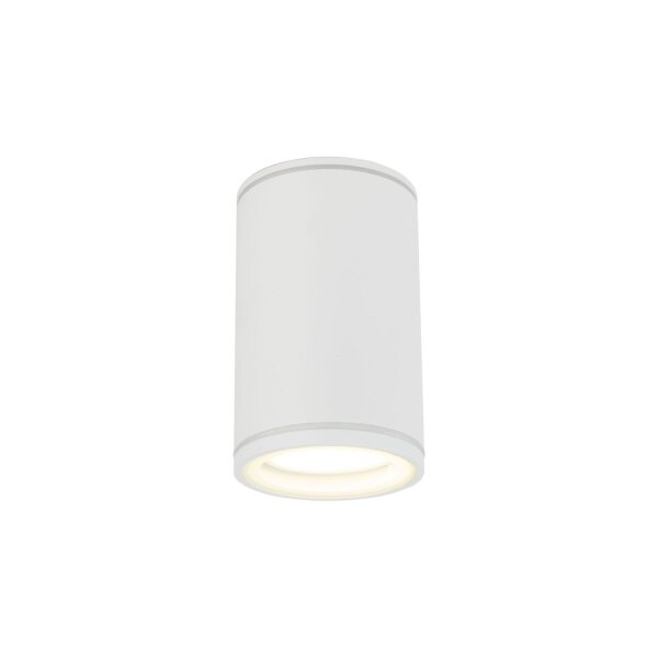 Aufbauspot Weiß Metall GU10 IP44 rund Ø6,3 cm Aufputz