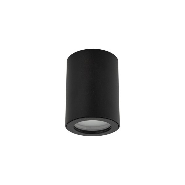 Spot apparent noir métal IP44 Ø6,5 cm GU10 apparent