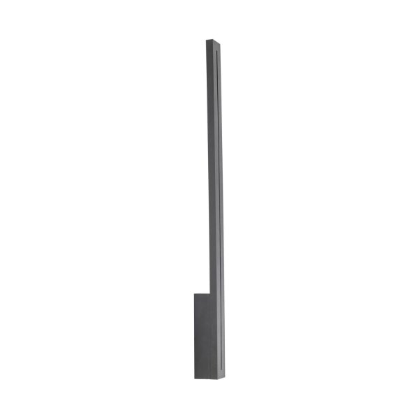 LED Wandlampe Außen Metall Grau IP65 H:61 cm indirekt