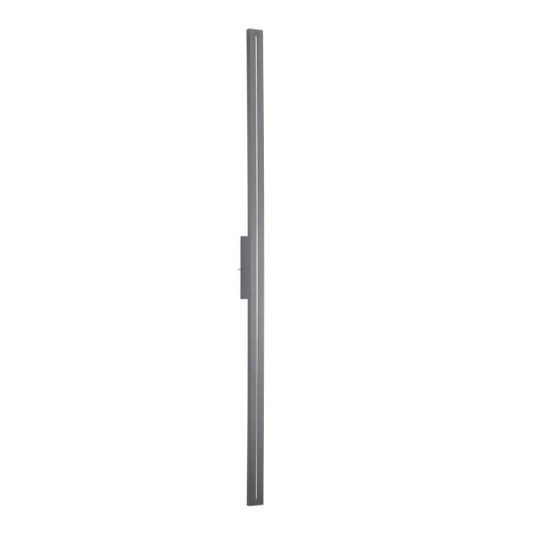 LED Außenlampe Wand Metall Grau IP65 H:121 cm indirekt