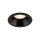 Schwarzer Einbaustrahler IP65 Metall Glas Ø8,5 cm rund