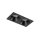 Einbauspot Schwarz IP65 Metall Glas GU10 2-flammig