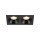 Einbauspot Schwarz IP65 Metall Glas GU10 2-flammig