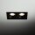Einbauspot Schwarz IP65 Metall Glas GU10 2-flammig